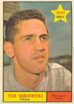 1961 Topps Baseball Cards      254     Ted Sadowski RC